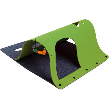 Felt Cat Tunnel Play Passage For Cats Interactive Fun Hideaway For Pets Indoor