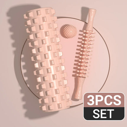 3PCS Exercise Foam Roller Set for Tension Relief and Flexibility