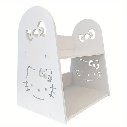 Cute Cartoon 2 Tier Desktop Storage Organizer Shelf Small Display Rack
