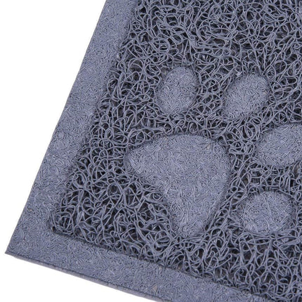 Pet Food Mat 2PCS Paw Print Design Non Slip Floor Feeding Mat for Dogs and Cats