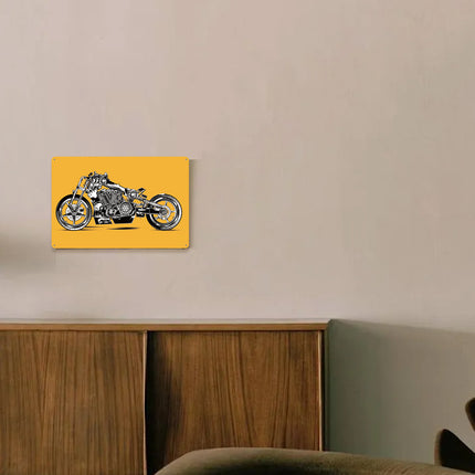 Vintage Tin Plate Art Stylish Iron Wall For Bar Living Room Easy-Install Durable