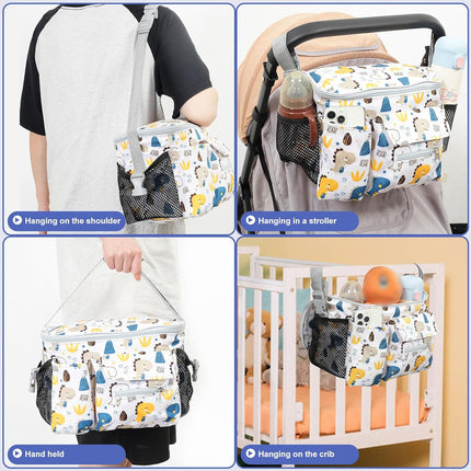 Baby Stroller Hanging Bag Multi-Functional Mommy Bag Large Capacity Durable