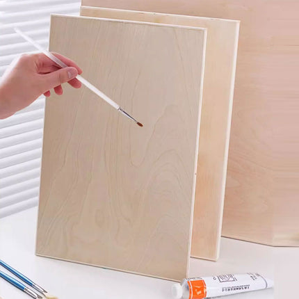 Drawing Board Set 4PCS Wooden Sketch Boards Artist Painting Panels For Studio