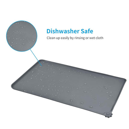Silicone Pet Mat Spill-Proof Easy to Clean Mat for Pets Dog Food Placemat