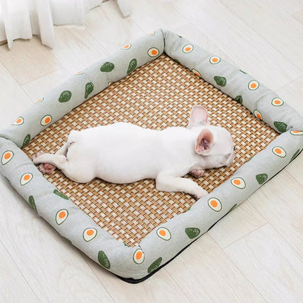 Pet Summer Cat Dog Kennel Mat Soft Pet Bed Cushion for Dogs and Cats Indoor Use