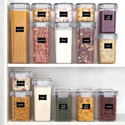 8PCS Airtight Food Storage Containers Kitchen Dry Food Pantry Organization Set