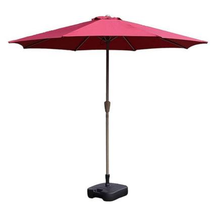 Garden Parasol Umbrella with Base 2.7m Burgundy