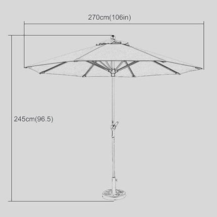 Garden Parasol Umbrella with Base 2.7m Burgundy