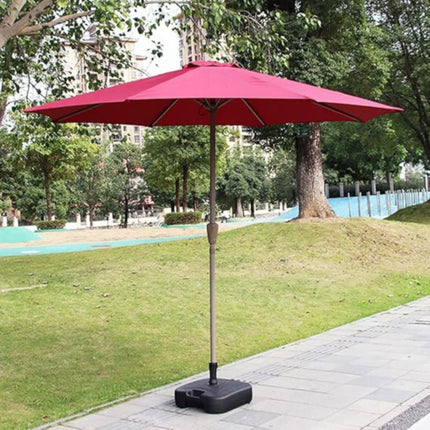 Garden Parasol Umbrella with Base 2.7m Burgundy