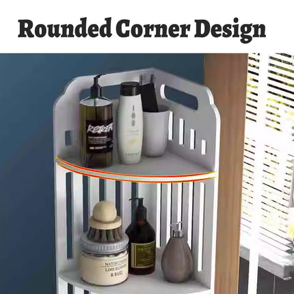Bathroom Corner Shelf  Large Capacity Multi-layer Storage Cabinet Floor Cabinet