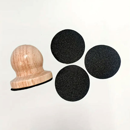 Wooden Dog Nail Sharpening Board Round Pet Grooming Tool Nail Repair Training