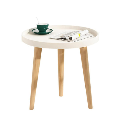 Simple Round Side Table Coffee Table for Living Room Sofa Side Space Saving