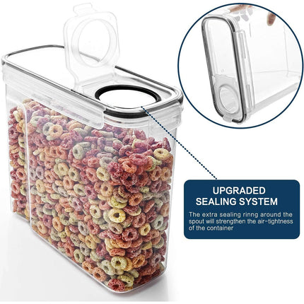Food Storage Jar Set 4PCS Kitchen Grain Container Airtight Cereal Canister Box