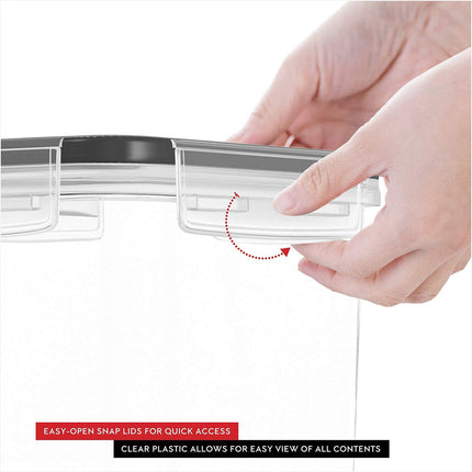 Food Storage Jar Set 4PCS Kitchen Grain Container Airtight Cereal Canister Box