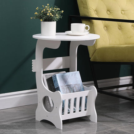 Small Round Coffee Table Modern Sofa Side Table End Table for Bedroom Office