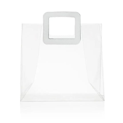 10 x Clear PVC Transparent Handbags for Shopping & Weddings - Aimall
