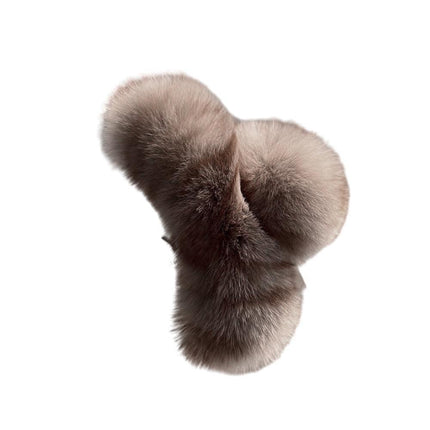 Large Plush Hair Claw Imitation Fur Big Shark Clip Faux Rabbit Fur Hair Clip - Aimall
