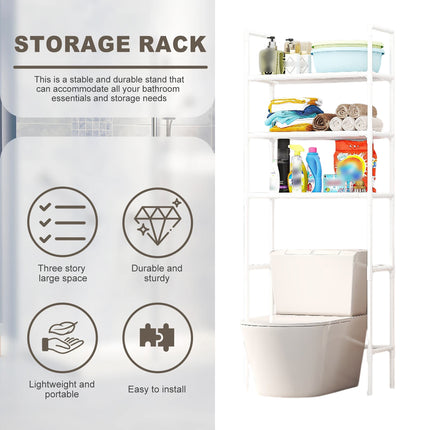 Kitchen Bathroom Floor Standing Storage Rack Multi Layer Sturdy Waterproof