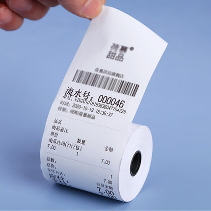 20/50 Rolls Thermal Paper Bright White Smooth Edge for POS Receipt Printer Use
