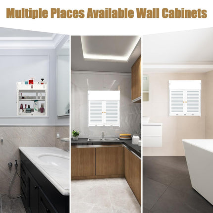 Bathroom Multi Layer Wall Mounted No Drill Skin Care Storage Rack Durable