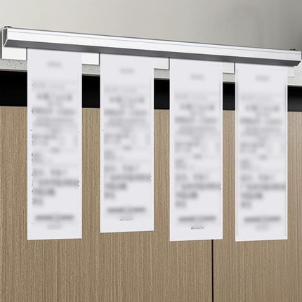 50cm Kitchen Ticket Holder Aluminium Alloy Receipt Menu Clip Self Adhesive
