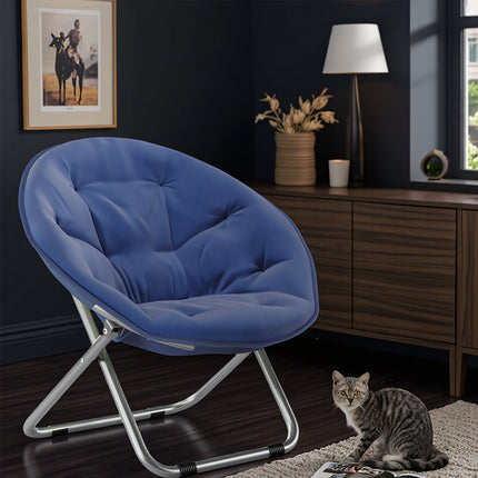 Folding Moon Disc Chair Recliner Comfortable Non Slip for Home Use Durable