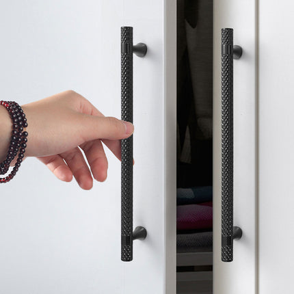 Modern Wardrobe Door Handles Hammer Patterned Drawer Pulls for Cabinet Furniture