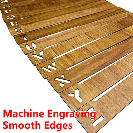 Wood Alphabet Bookmark A-Z Divider Home Vinyl Record Organizer Decorative Tool