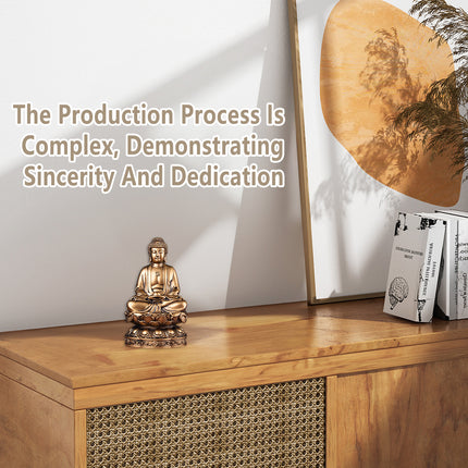 Zen Small Statue Buddha Figurine Meditation Decor for Home Office Desk Decor
