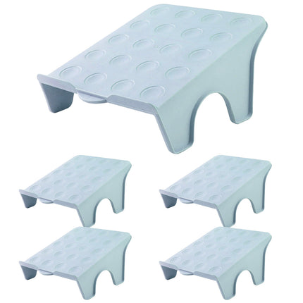 5pcs Double Layer Shoe Rack Simple Storage Organizer Space Saving Shoe Holder