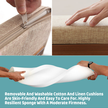 Sitting Shoe Cabinet Shoe Changing Bench Sturdy Bamboo Material Space Saving