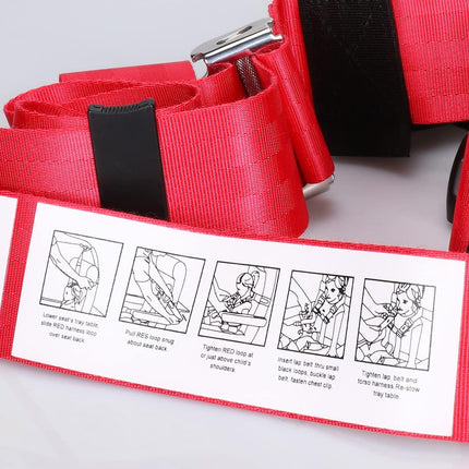 Adjustable Airplane Travel Safety Seat Strap for Children Toddler Secure Seat Belt