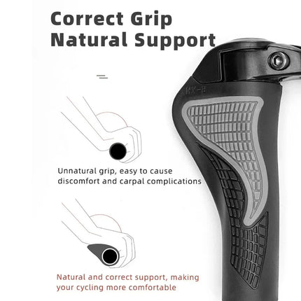 1 Pair Bicycle Handlebar Cover Silicone Mountain Bike Handle Gloves Anti Grips