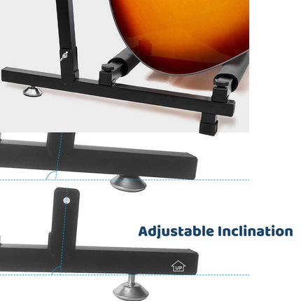 Multi Guitar Stand Guitar Rack Padded Folding Design Hold 3/5 Guitars Adjustable