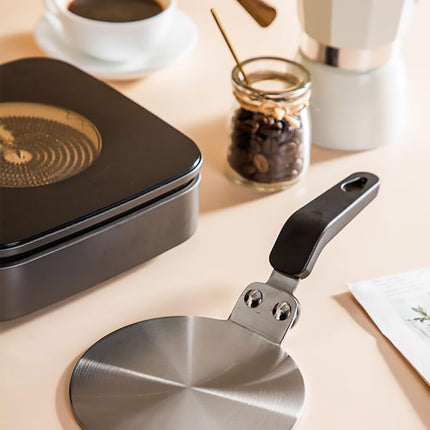 Cooking Induction Adapter Stainless Steel Converter Heat Efficient for Kitchen