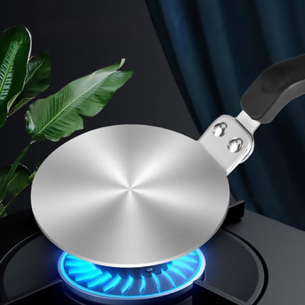 Cooking Induction Adapter Stainless Steel Converter Heat Efficient for Kitchen