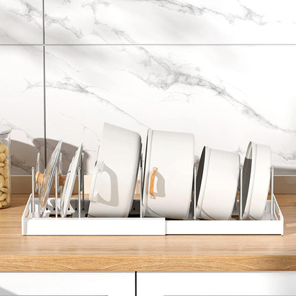 Adjustable Telescopic Pot Rack Cabinet Kitchen Sink Storage Shelf Organizer Use