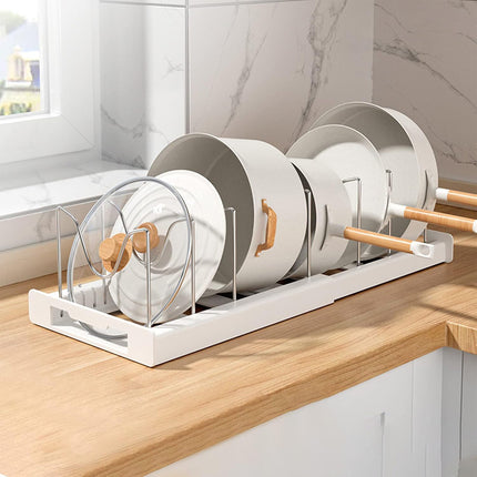 Adjustable Telescopic Pot Rack Cabinet Kitchen Sink Storage Shelf Organizer Use
