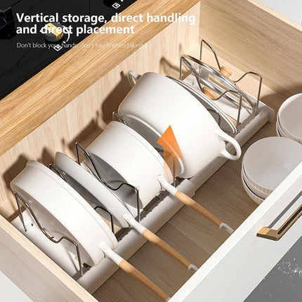Adjustable Telescopic Pot Rack Cabinet Kitchen Sink Storage Shelf Organizer Use