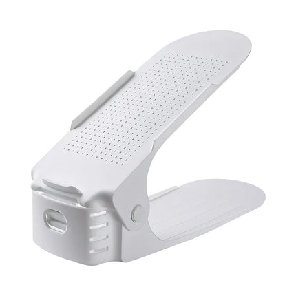 10pcs Double Layer Shoe Rack Three Gear Adjustable Shoe Support Space Saving