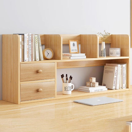 Bookcase Desktop Shelf Storage Organizer Rack Bookshelf for Desk and Table Use