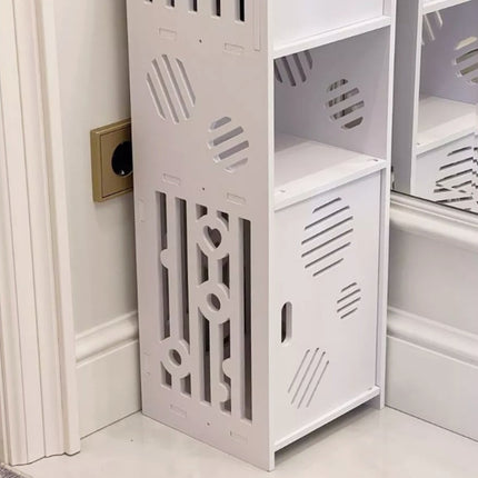 Bathroom Corner Storage Rack Durable Floor-Standing Storage Rack Space Saving