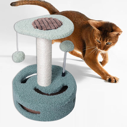 Cat Climbing Toy Small Jump Platform with Claw Scratching Board for Kittens Play