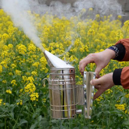 Beekeeping Smoke Blower Tool Stainless Steel Smoke Outlet for Hive Smoking Gear