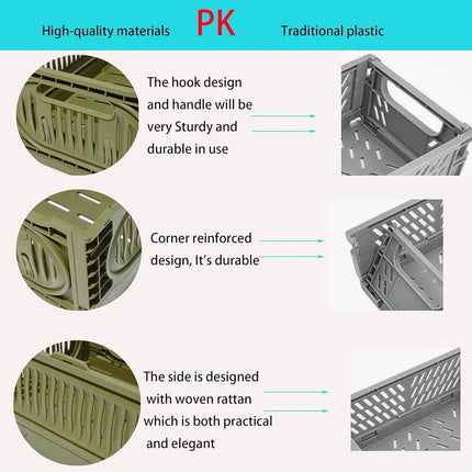 Foldable Storage Box Outdoor Organizer Collapsible Storage Container for Camping