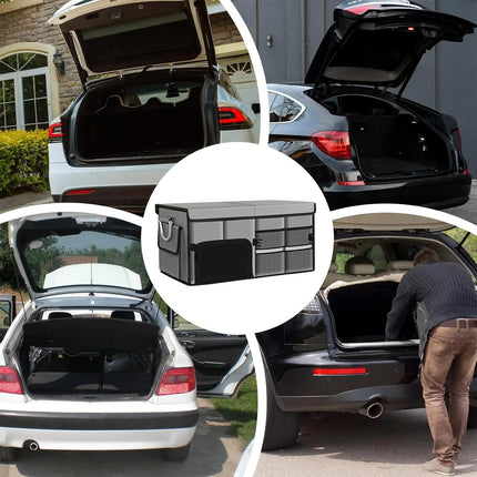 Car Trunk Storage Box Organizer Durable Waterproof Non Slip For SUV Sedan Auto