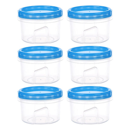 6PCS Reusable Food Storage Box Set Freezer Containers Lunch Prep Refrigerator