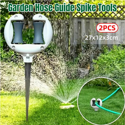 2pcs Garden Hose Stand Ground Insert Outdoor Watering Pipe Holder Positioning
