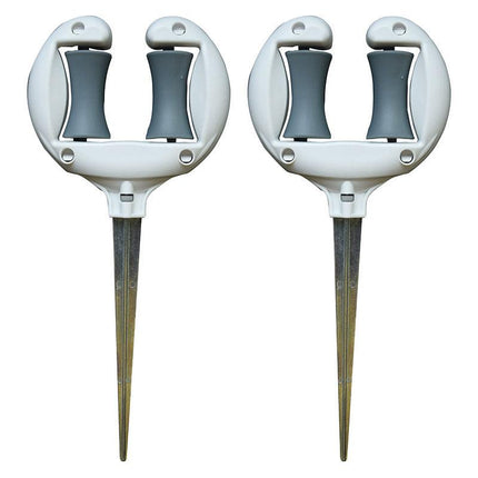 2pcs Garden Hose Stand Ground Insert Outdoor Watering Pipe Holder Positioning