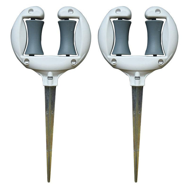 2pcs Garden Hose Stand Ground Insert Outdoor Watering Pipe Holder Positioning